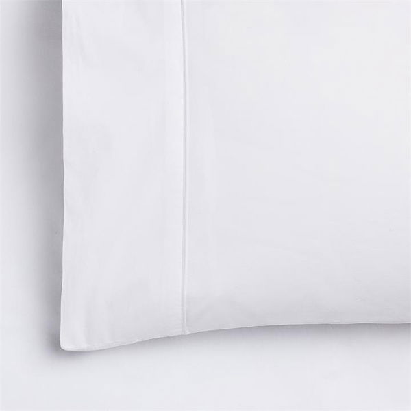 Adairs White King Pillowcase Each 300TC Fresh Cotton White Pillowcase