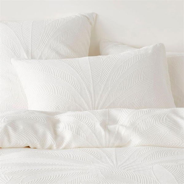 Adairs Off White Acai Matelasse Queen Quilt Cover