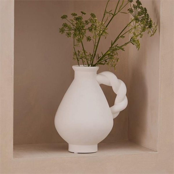 Adairs Albus White Vase (White Vase)