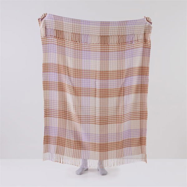 Adairs Alexia Natural Check Throw (Natural Throw)