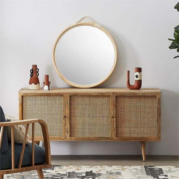 Adairs Natural Anjuna Collection 3-Door Sideboard