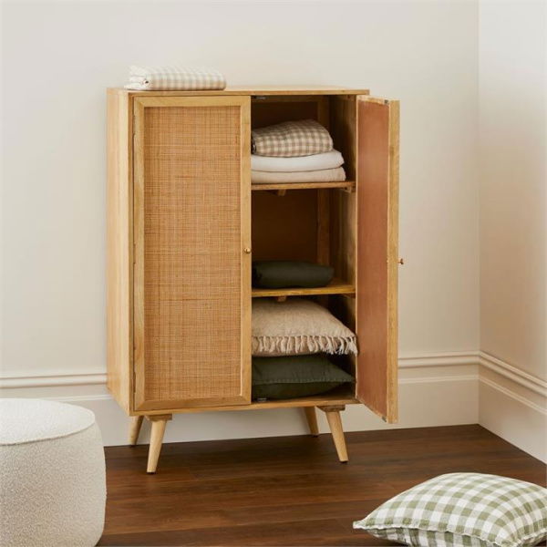 Adairs Anjuna Collection Storage Cupboard Natural (Natural Storage Cupboard)