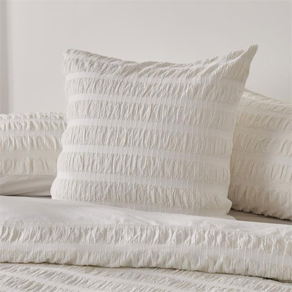 Adairs Annabelle Off White Pillowcases (White King Pillowcase Each)