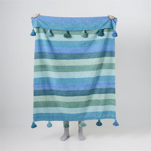 Adairs Antwerp Jewels Throw - Blue (Blue Throw)