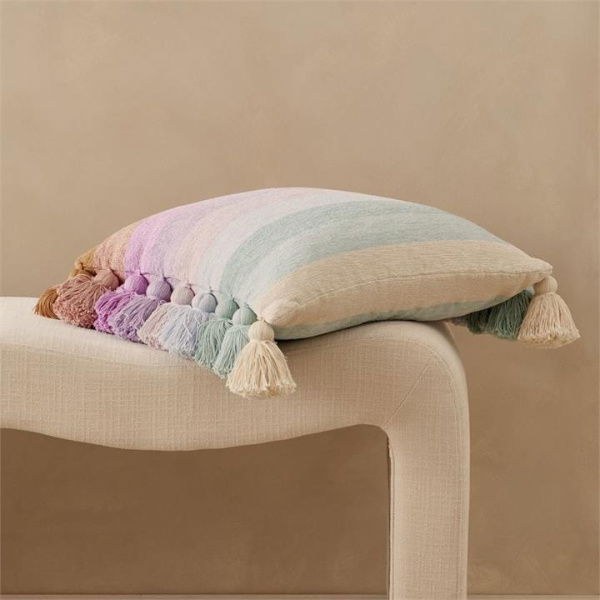 Adairs Antwerp Neapolitan Cushion - Blue (Blue Cushion)