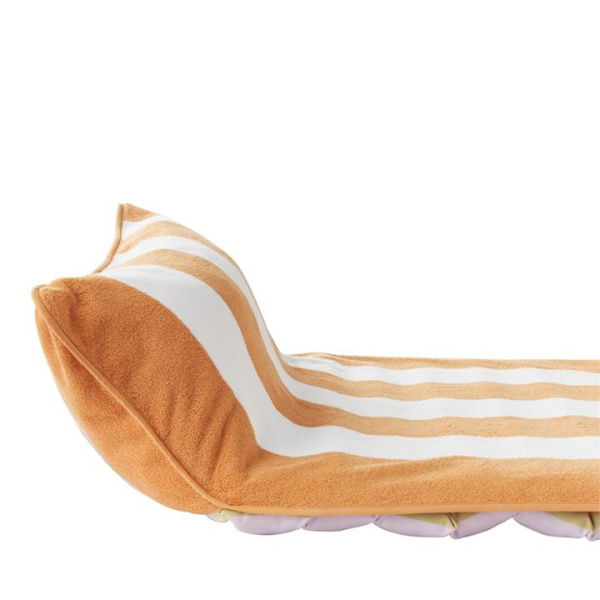 Adairs White Apricot & Beach Lounger White Beach Towel