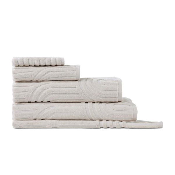 Adairs Archie Beach Marle Towel Range - Natural (Natural Bath Mat)