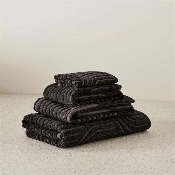 Adairs Black Bath Mat Archie Towel Range Bath Mat Black Marle