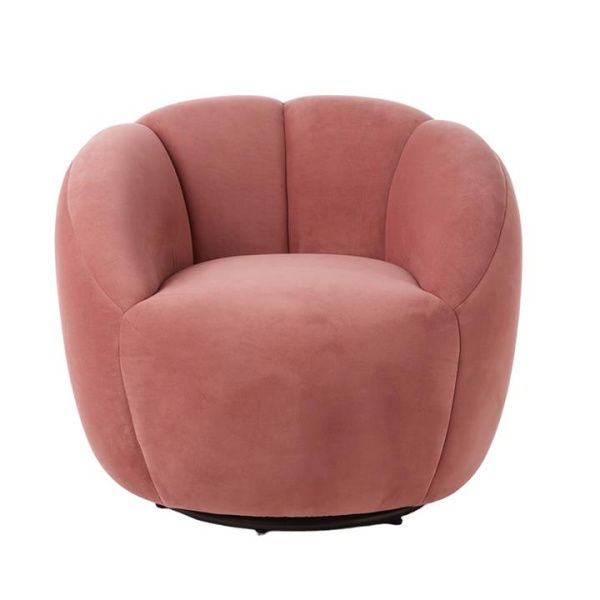 Adairs Ariel Rose Swivel Chair - Pink (Pink Chair)