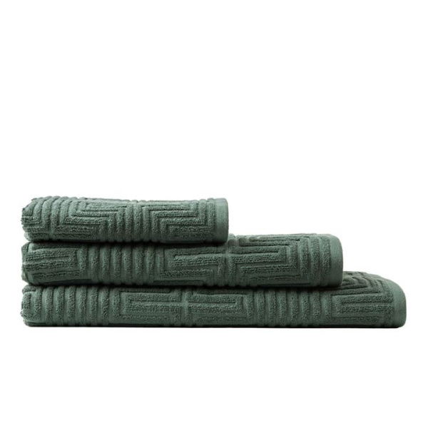 Adairs Aspen Seagrass - Green (Green Bath Sheet)