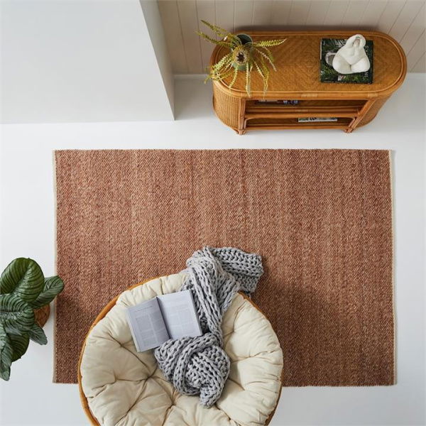 Adairs Caramel Marle Brown Augusta Rug 160x230cm