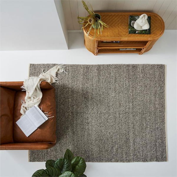 Adairs Grey Augusta Natural Marle Rug 160x230cm