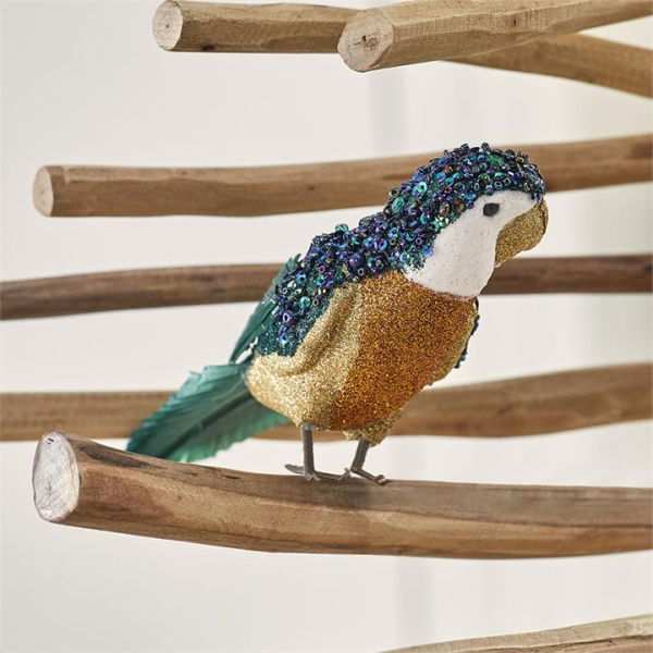 Adairs Blue Ornament Australiana Feather Bird Rosella Tree Topper