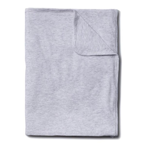 Adairs Grey Bunny Blanket Baby Cotton Jersey Marle Grey Bunny Blanket
