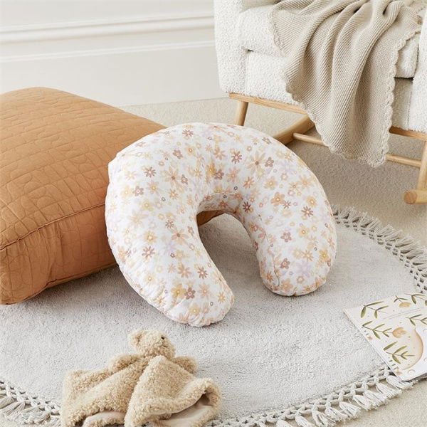 Adairs Natural Nursing Pillow Baby Dahlia Floral