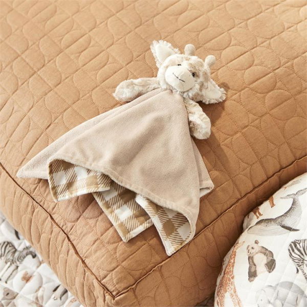 Adairs Brown Baby Goldie Giraffe Softies Comforters