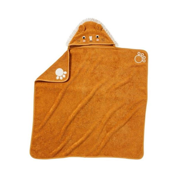 Adairs Tan Baby Lion Hooded Towel