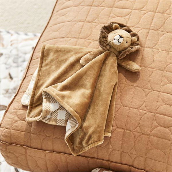 Adairs Brown Comforter Baby Logan Lion Softies Baby Comforters Brown