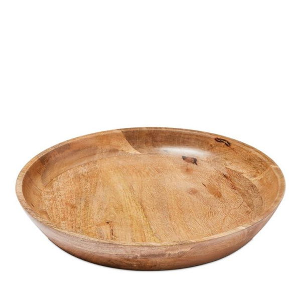 Adairs Blanco Timber Servingware Lrg Bowl Dia35xH5cm Natural (Natural Bowl)