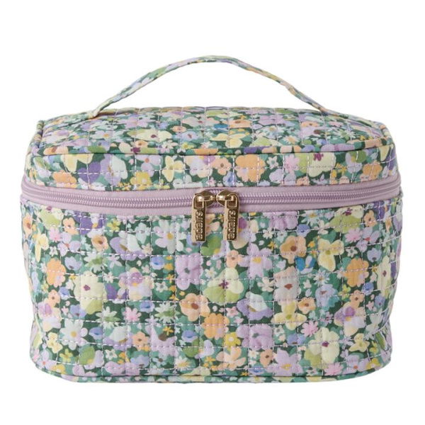 Adairs Bloomfield Floral Toiletry Bag - Green (Green Bag)