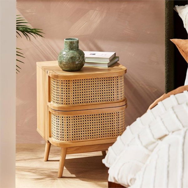 Adairs Natural 2 Drawer Bedside Table Boden Furniture Collection 2 Drawer Bedside Table Natural