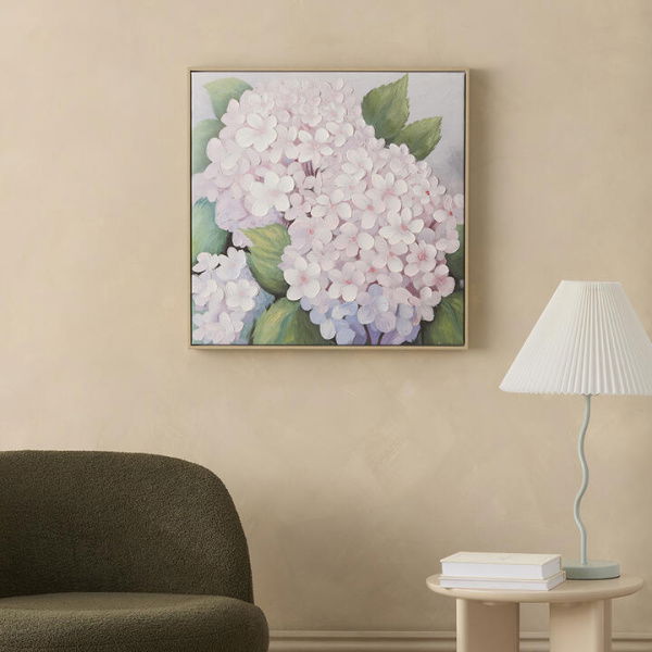 Adairs Botanica Hydrangea Bloom Wall Art - Hydra (Hydra Wall Art)