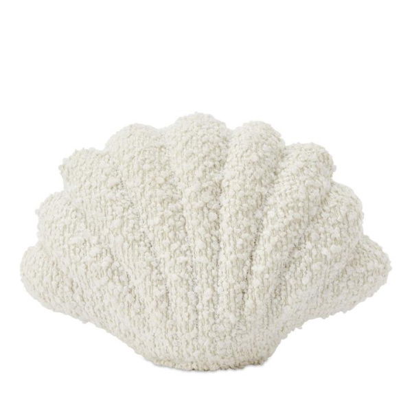 Adairs White Door Stop Boucle Shell Snow Door Stop White