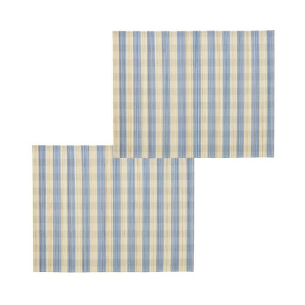 Adairs Blue Pack of 2 Brooklyn Blue Bamboo Placemat Pack of 2