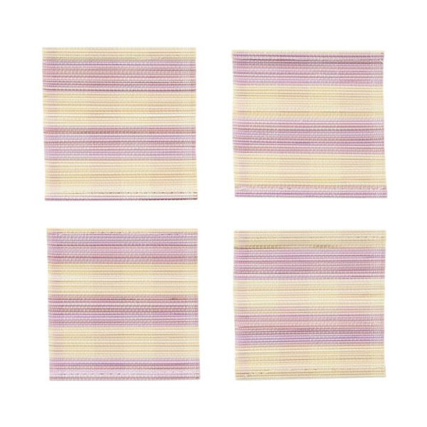 Adairs Purple Brooklyn Lilac Bamboo 4 Pack Coasters