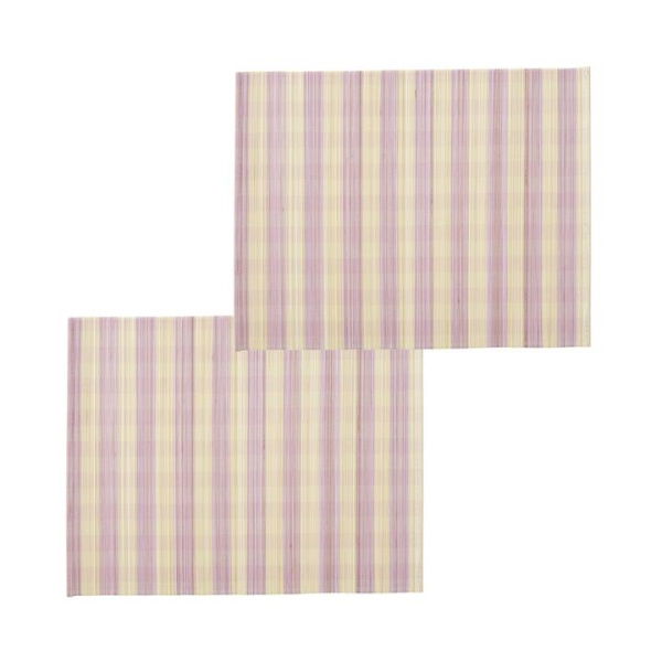 Adairs Purple Pack of 2 Brooklyn Lilac Bamboo Placemat Pack of 2