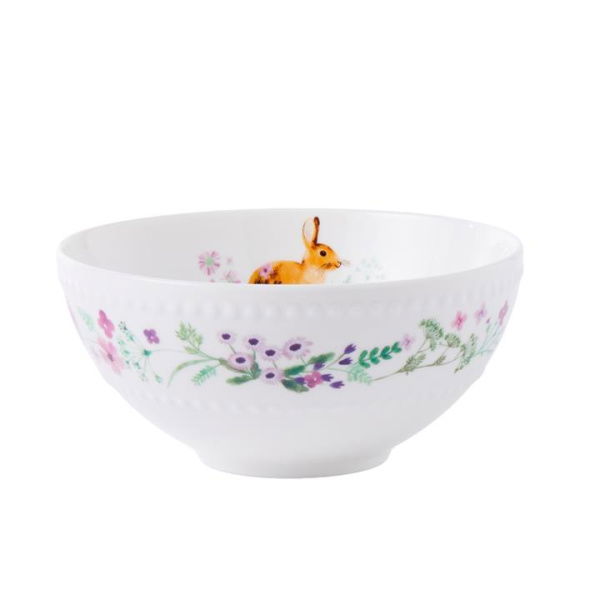 Adairs Bunny Green Small Bowl - White (White Bowl)