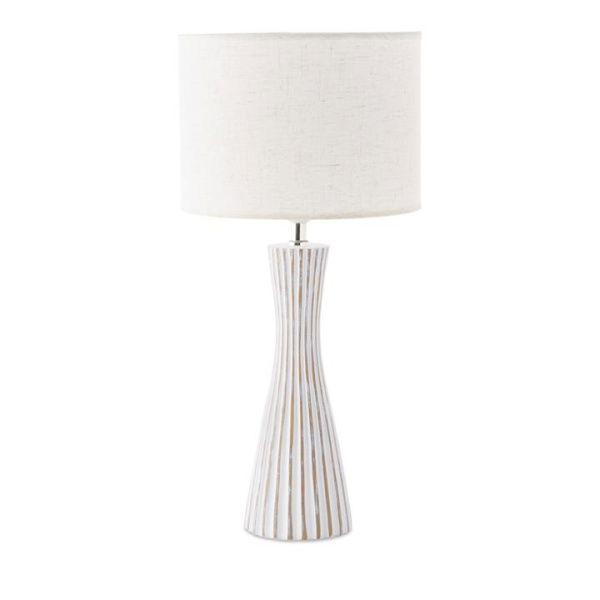 Adairs White Table Lamp Byron Natural & White