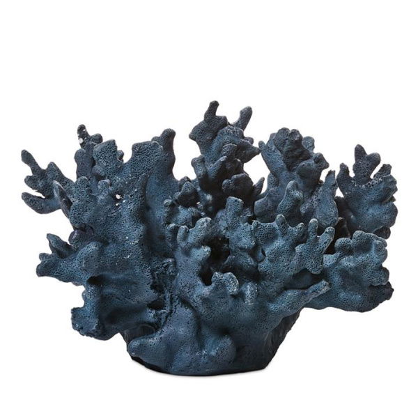 Adairs Blue Ornament Byron Slate Blue Coral Statue