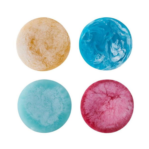 Adairs Blue Set of 4 Calypso Multi Resin Coasters