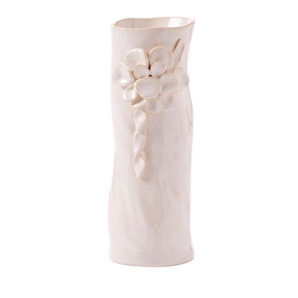 Adairs Camille White Cylinder Vase (White Vase)