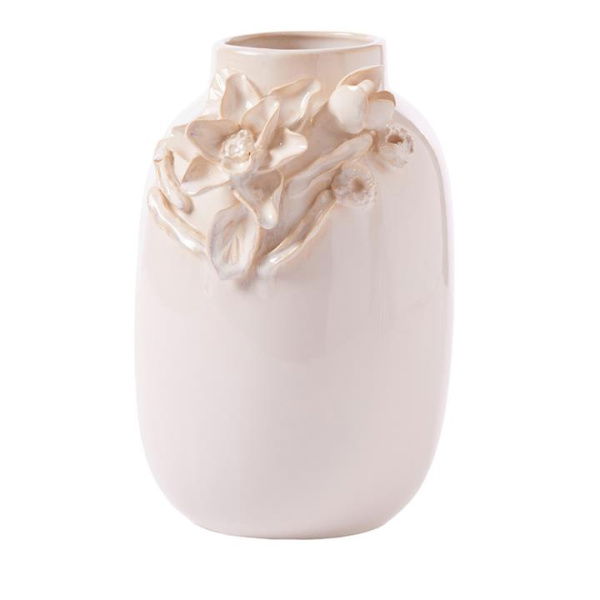 Adairs Camille White Rounded Vase (White Vase)