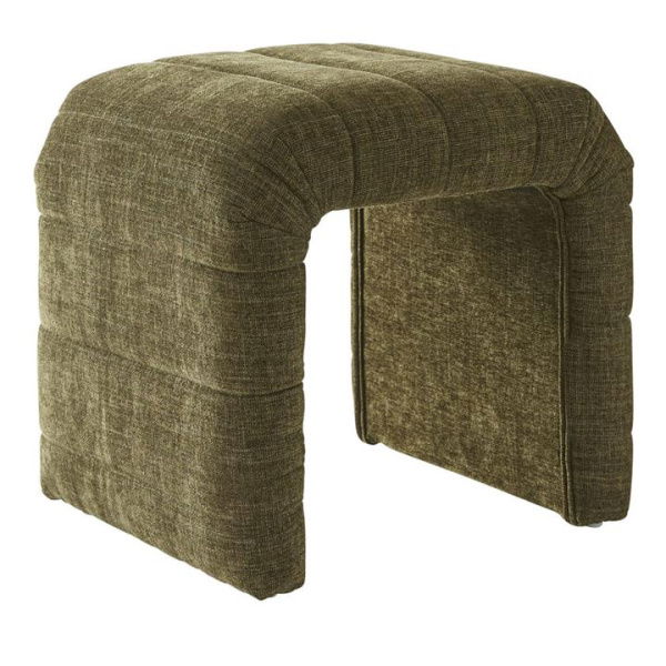 Adairs Green Carson Olive Ottoman