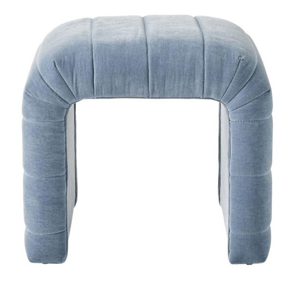 Adairs Blue Ottoman Carson Soft Blue