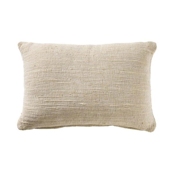 Adairs Natural Cushion Caspian Natural & White Long Cushion