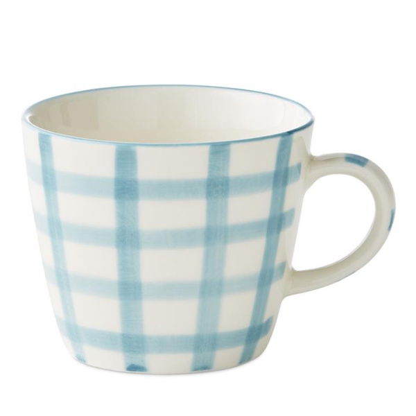 Adairs Green Mug Charli Teal Check Servingware