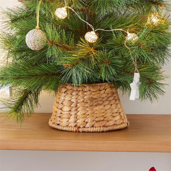 Adairs Natural Tree Skirt Christmas Small Natural Woven Tree Skirt