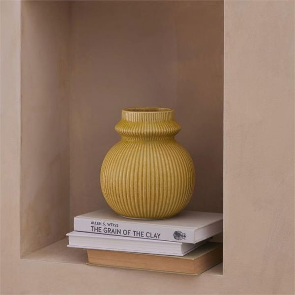 Adairs Citron Yellow Vase (Yellow Vase)