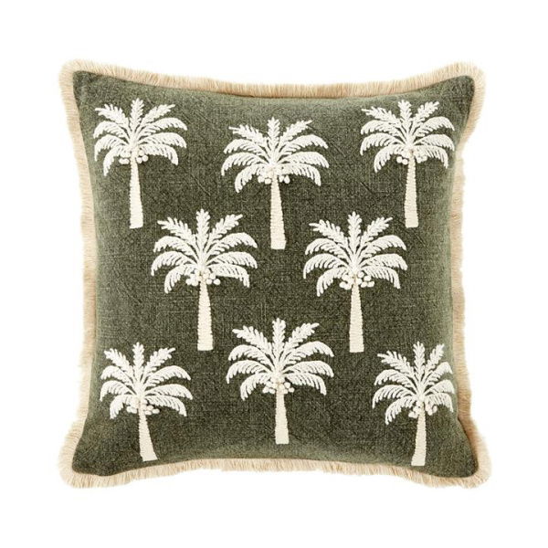 Adairs Green Coconut Palm Cushion