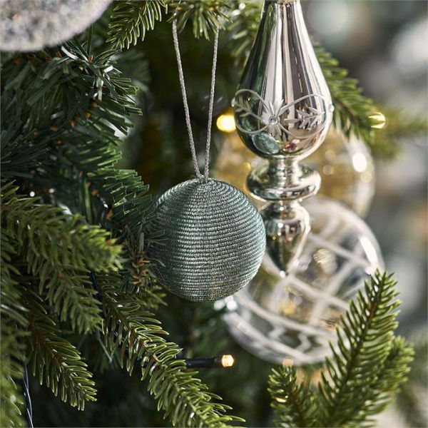 Adairs Blue Aqua Coil Bauble Ornament