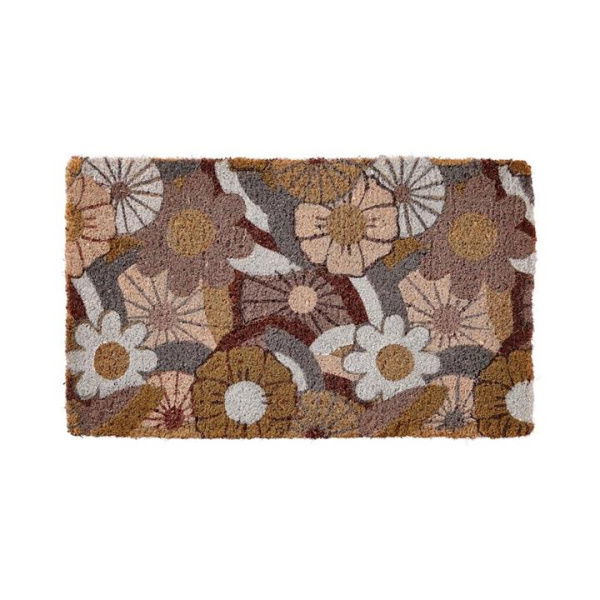 Adairs Purple Door Mat Coir Doormat Vintage Floral Regular