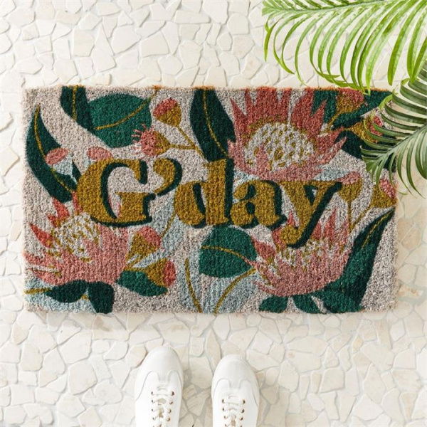 Adairs Coir Gday Protea Doormat (Gday Door Mat)