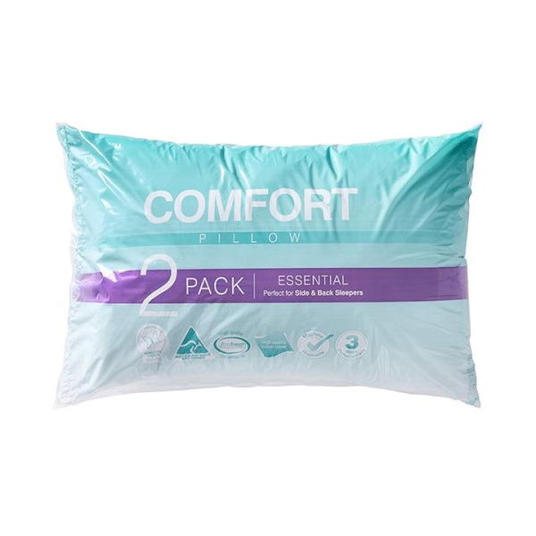 Adairs White Pack of 2 Comfort Comfort Essential