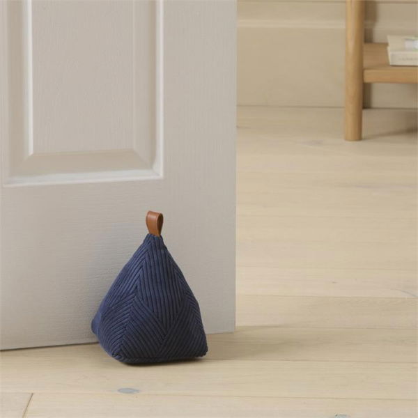 Adairs Corduroy Navy Door Stop (Navy Door Stop)