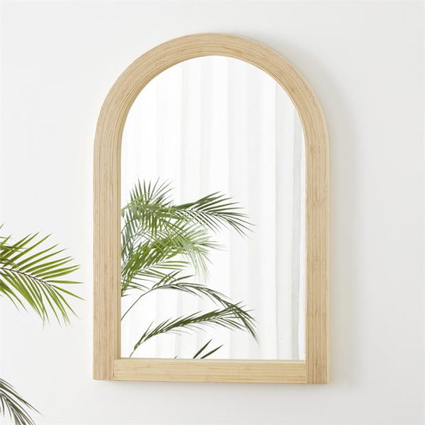 Adairs Natural Mirror Corfu Natural Wall Arch Mirror