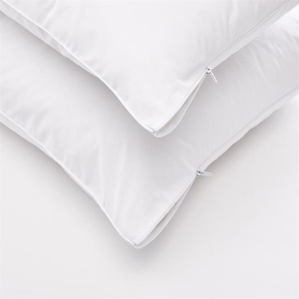 Adairs White European Pillow Protector Twin Pack Cotton Pillow Protectors Twin Pack White